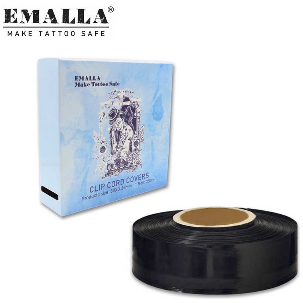 125 Stück Tattoo Clip Cord Sleeves – Schwarz, 5 Cm X 80 Cm, Latexfrei, Für Tattoo-Maschinen & Pen